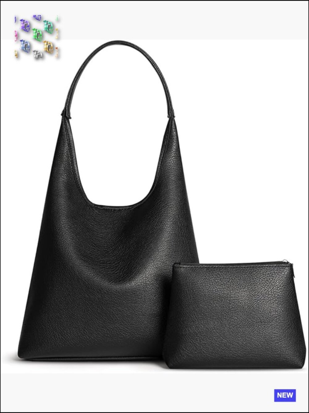Large Slouchy Hobo Bag Vegan Leather Tote Purse Fits Laptop Chic Everyday